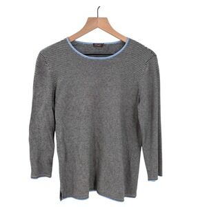 J.‎ McLaughlin Cotton Blend Striped Top Size Medium